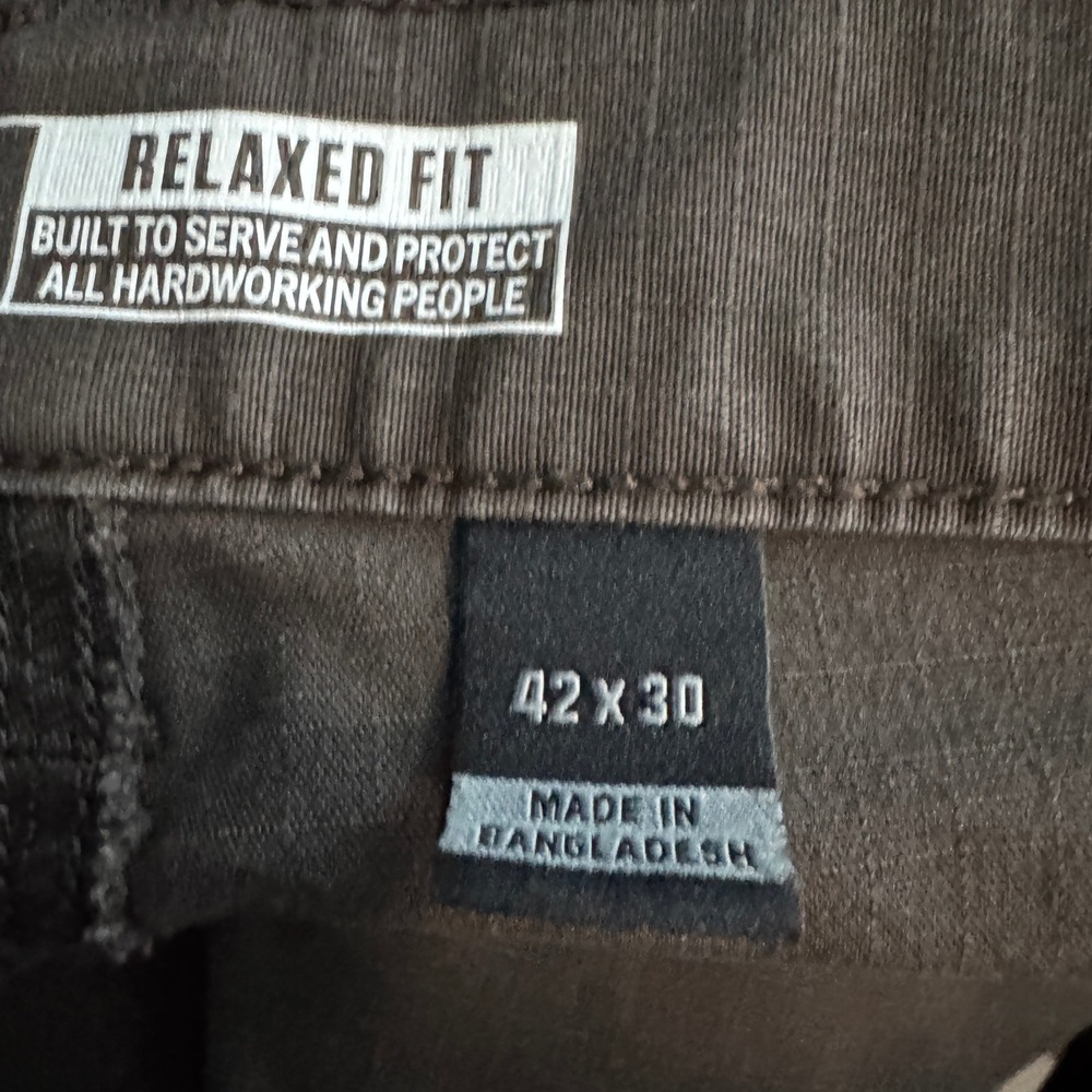 Carhartt Ripstop Cargo Pants Mens 42x30 Brown Coffee Rugged Flex Work BN5461 - Picture 6 of 11